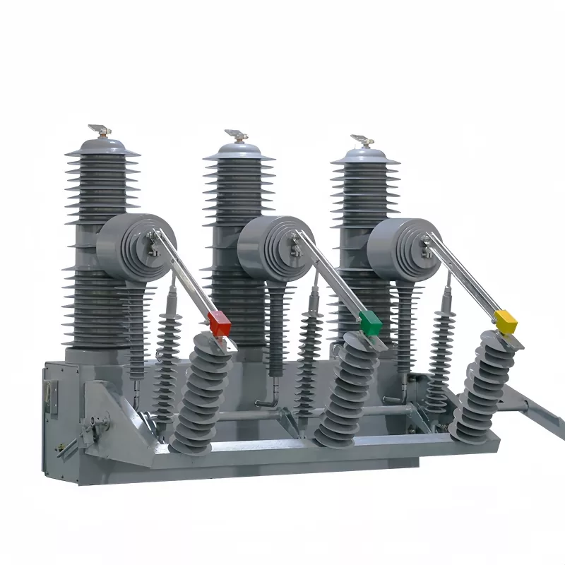 Outdoor Pole Mounted High Voltage Circuit Breaker Installed on Pole